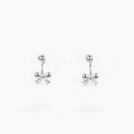 S999 Tiny Dot Bow Earrings - Coddle Heaven