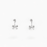 S999 Tiny Dot Bow Earrings - Coddle Heaven