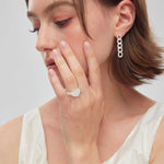 Silver Link Drop Earrings - Coddle Heaven