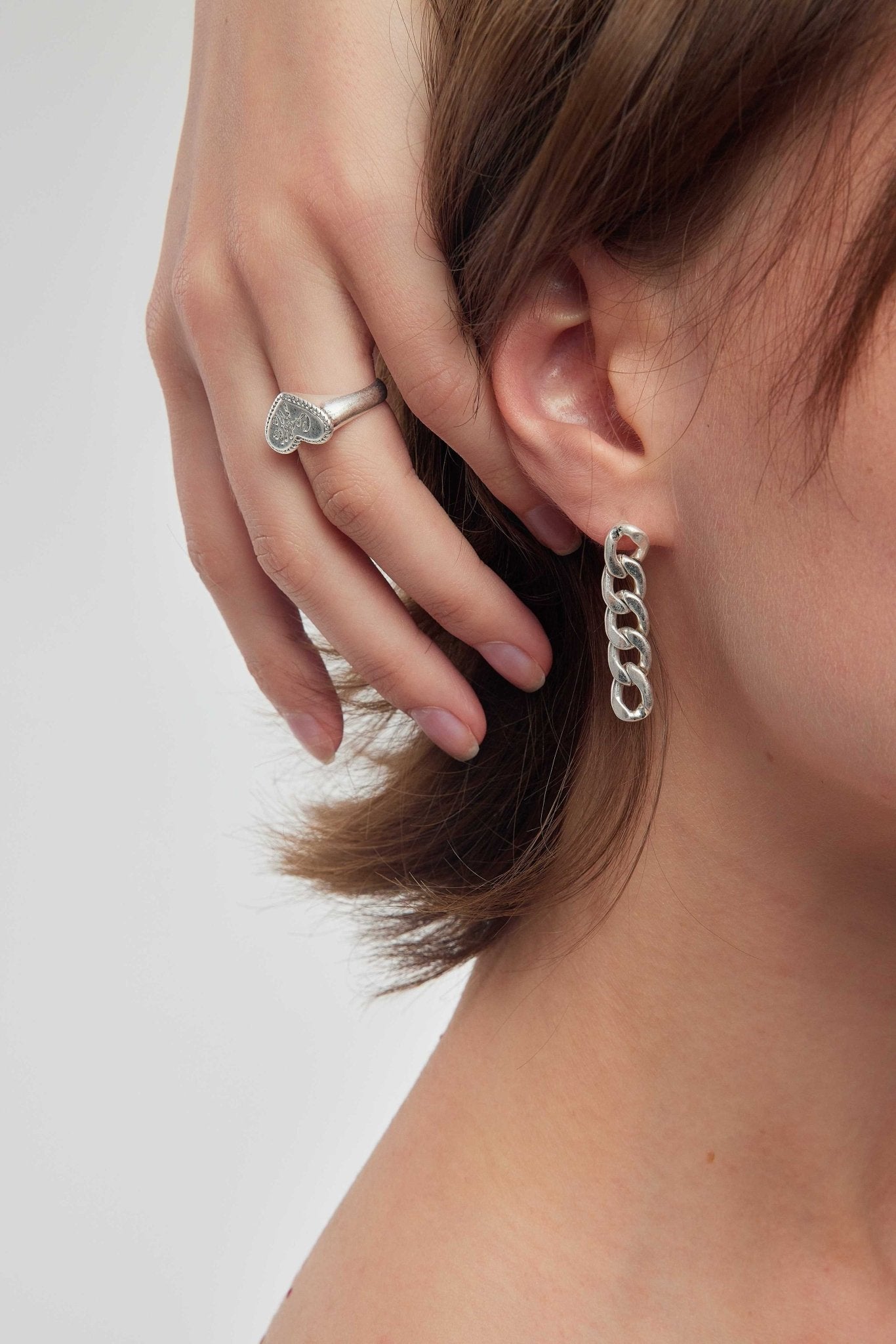 Silver Link Drop Earrings - Coddle Heaven