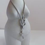 Silver Long Tassel Necklace - Coddle Heaven