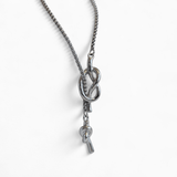 Silver Long Tassel Necklace - Coddle Heaven
