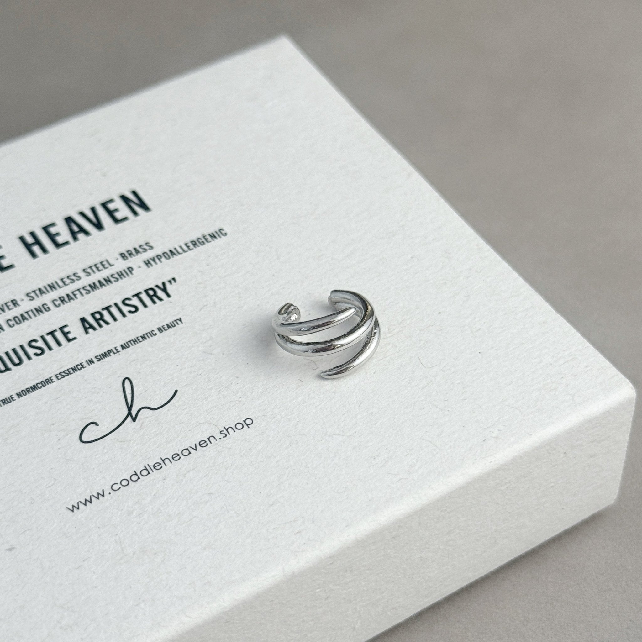 Silver Swirl Ear Cuff - Coddle Heaven