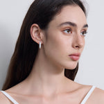Sleek Crescent Hoops Earrings - Coddle Heaven