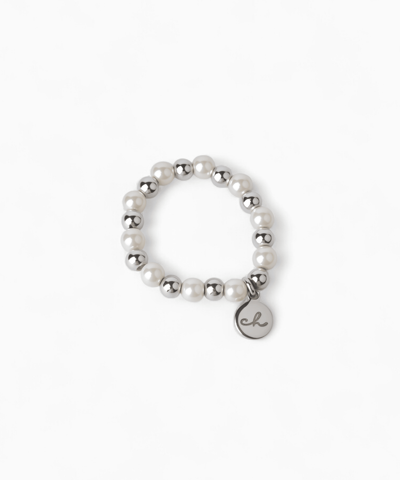 Small Tag Pearl Ring - Coddle Heaven