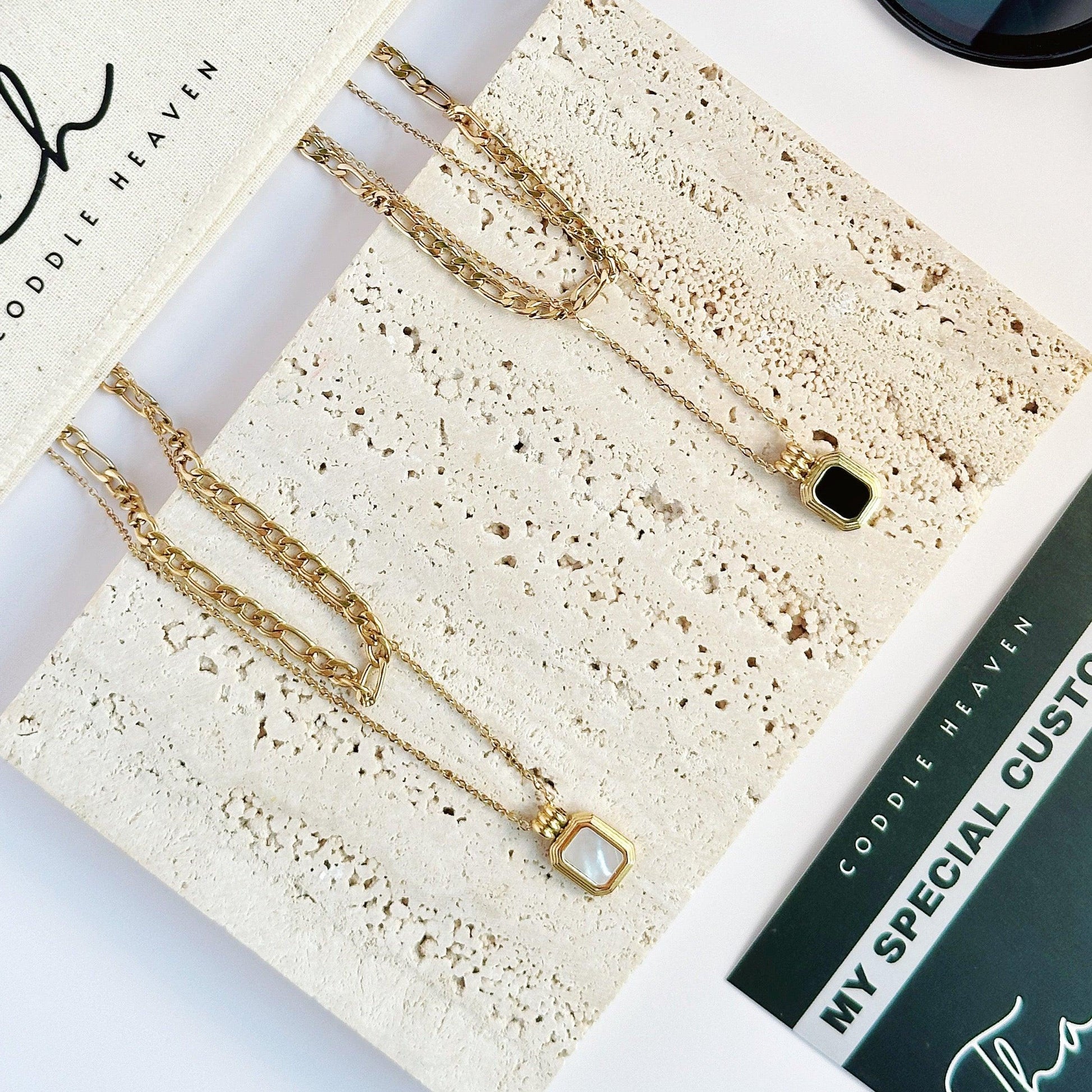 Square Pendants Necklace - Coddle Heaven