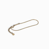 Stainless Steel Dainty Signature Bar Snake Chain Bracelet - Coddle Heaven