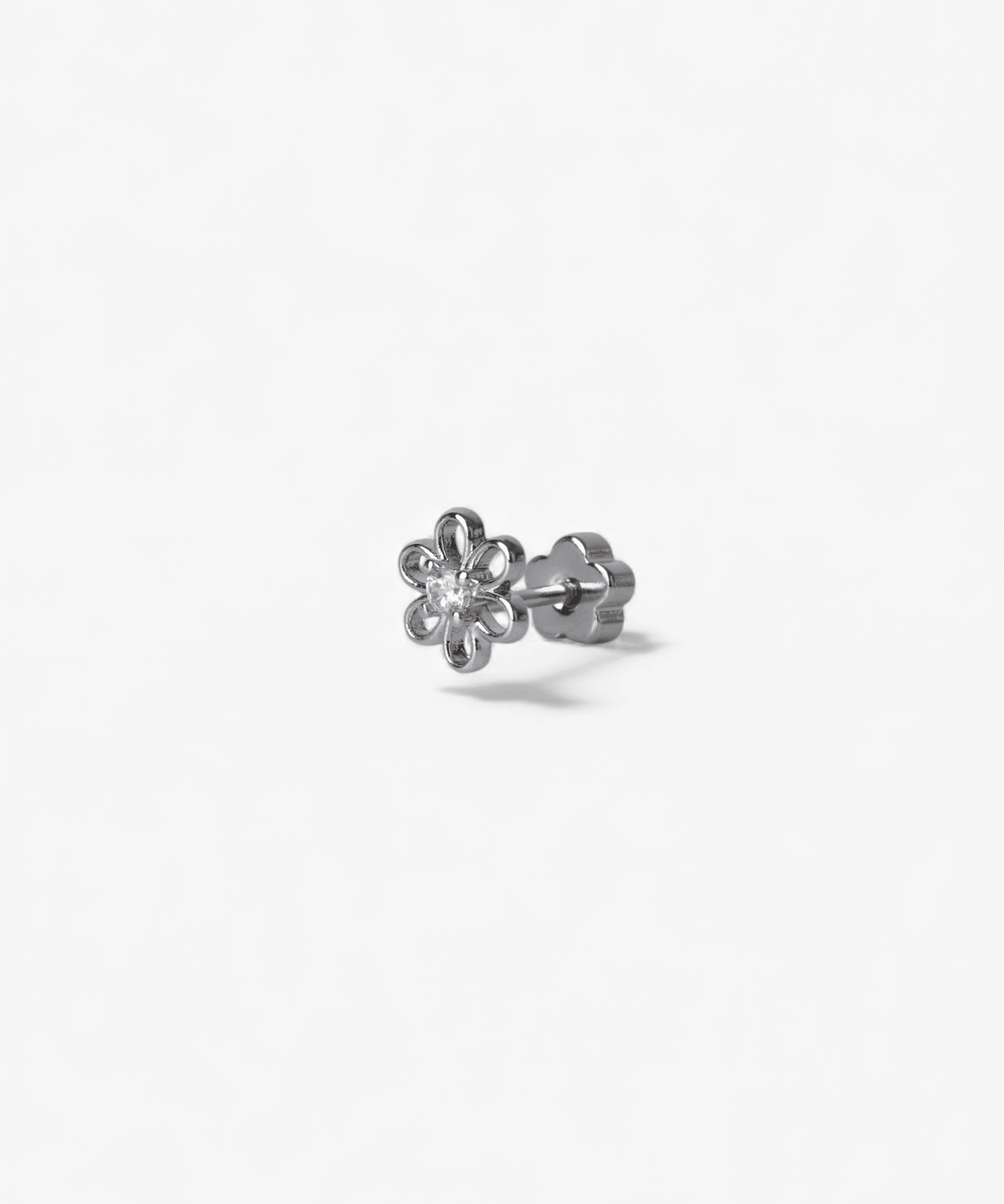 Stainless Steel Daisy Bloom Flatback Earrings - Coddle Heaven