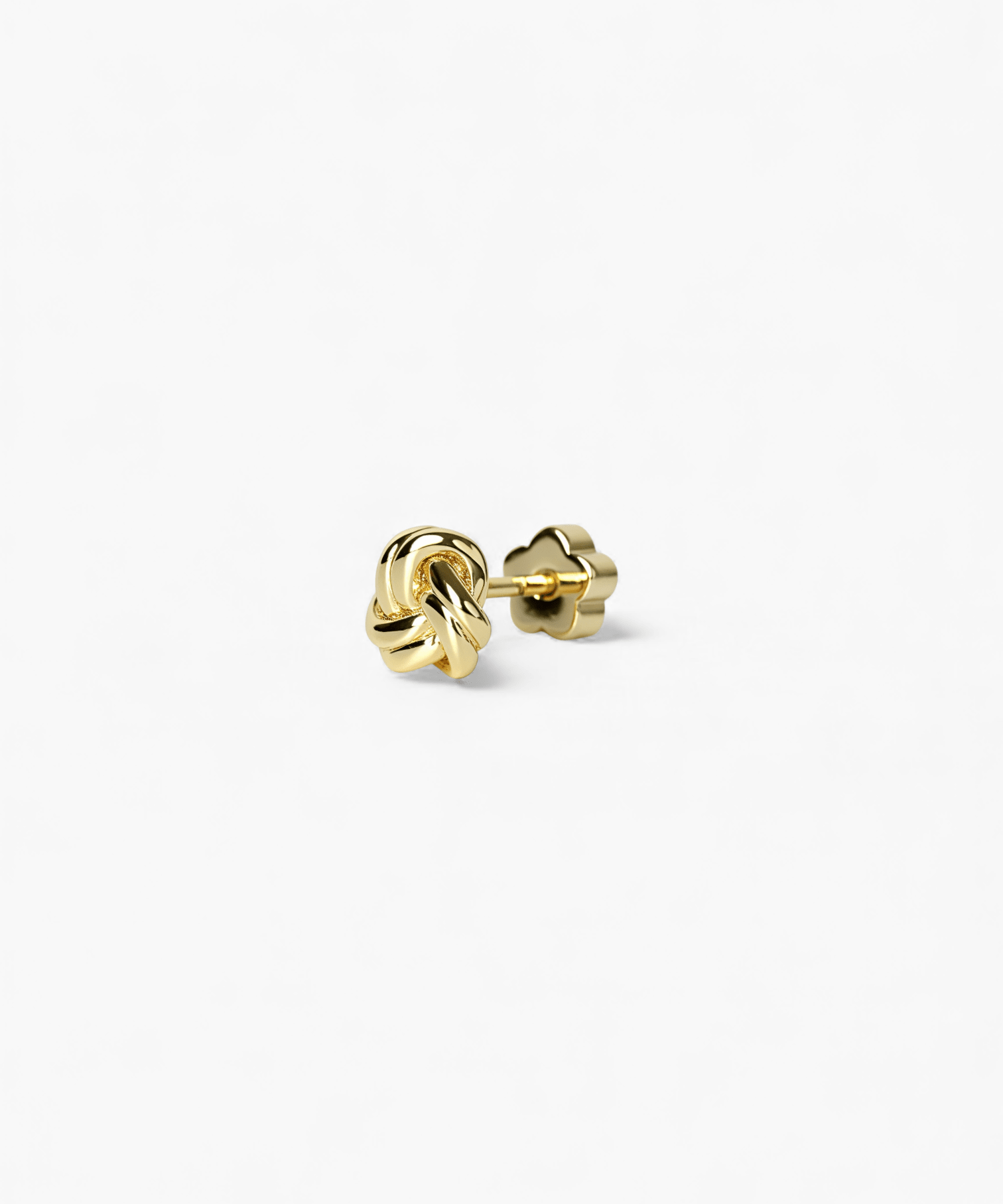 Stainless Steel Twisting Knot Flatback Earrings - Coddle Heaven