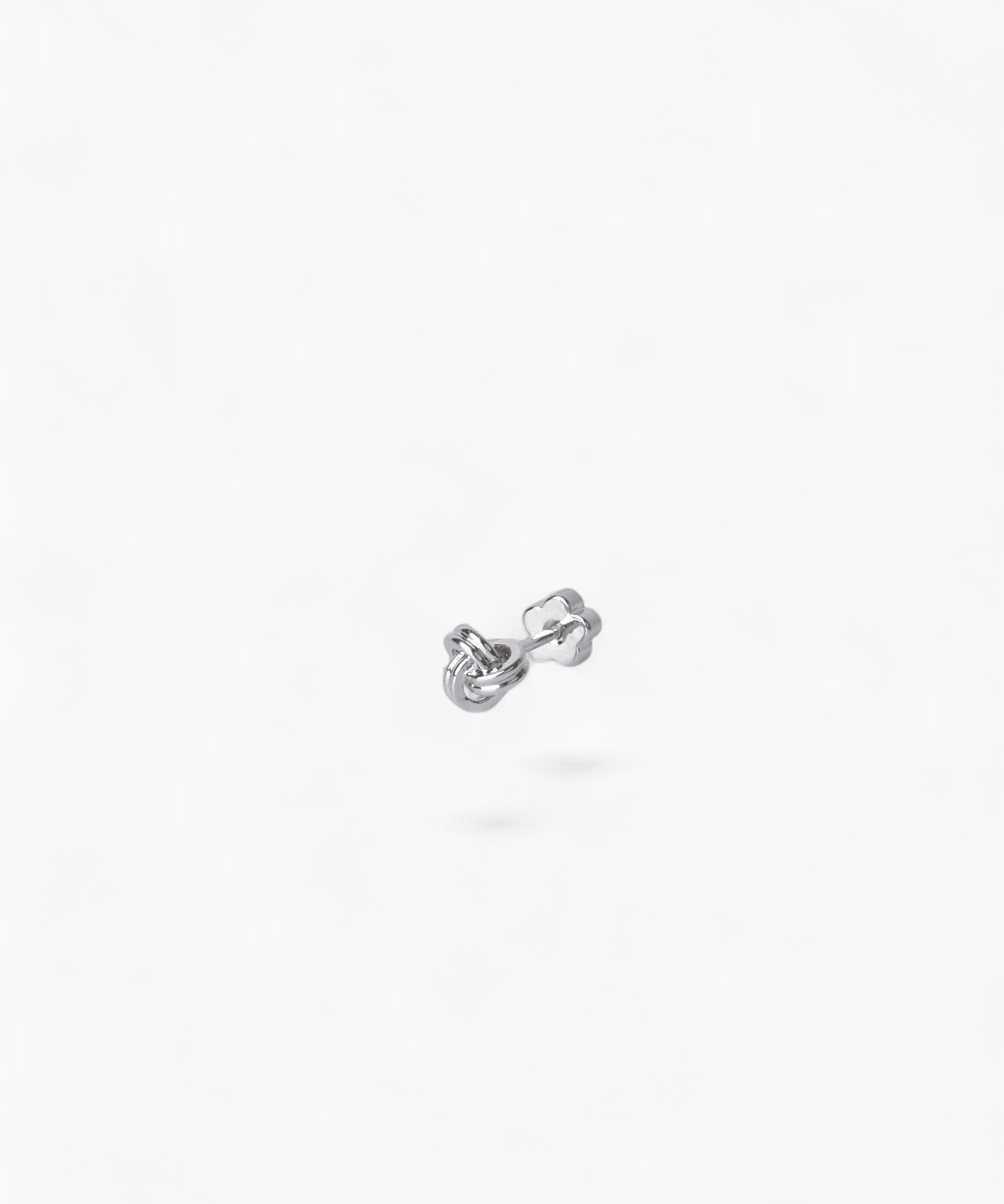 Stainless Steel Twisting Knot Petite Flatback Earrings - Coddle Heaven