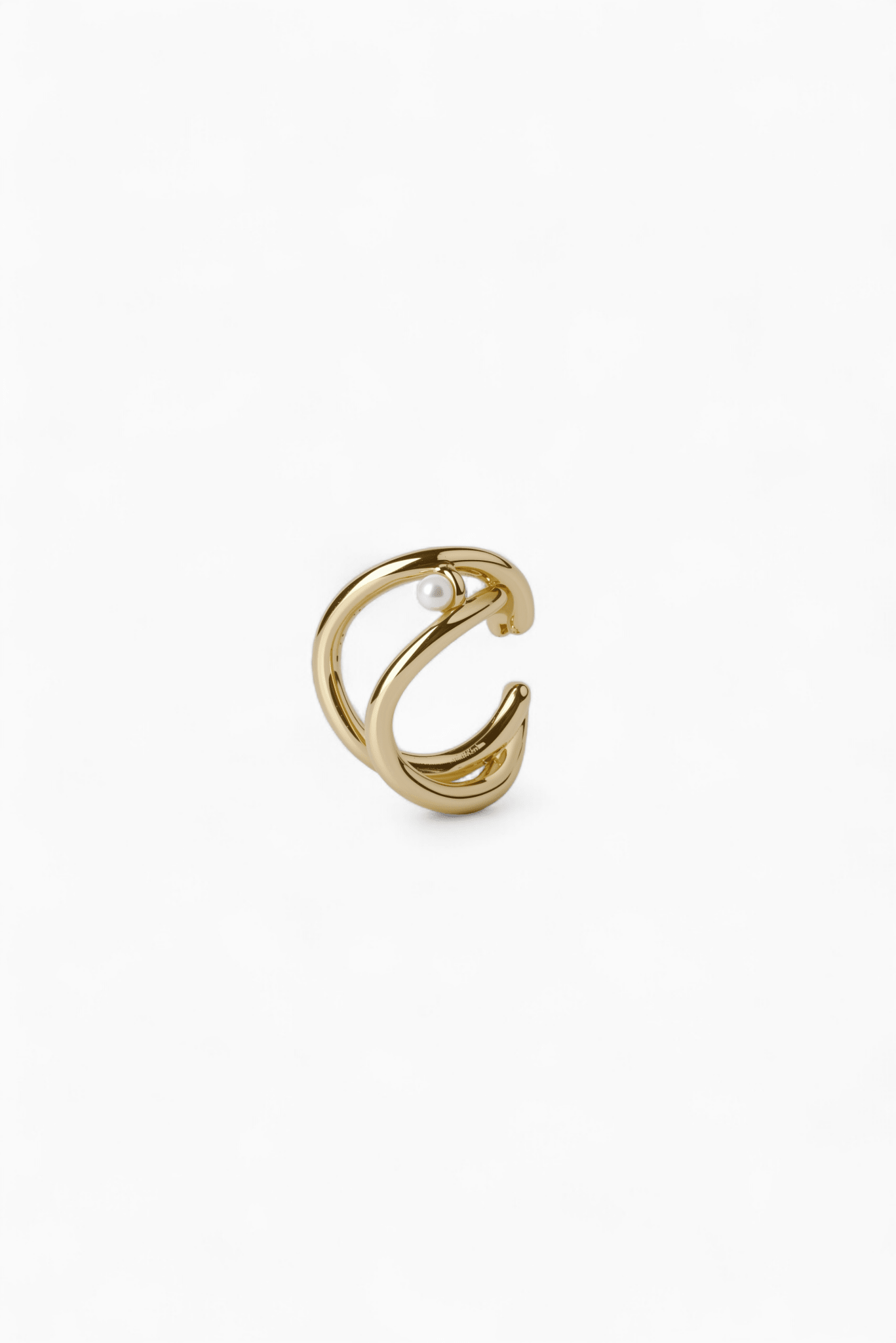 Twin Curve Pearl Ear Cuff - Coddle Heaven
