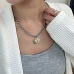 Vibrant Contrast Floral Necklace - Coddle Heaven