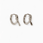 Zipper Hoop Charm Earrings - Coddle Heaven