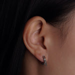 Zipper Hoop Charm Earrings - Coddle Heaven